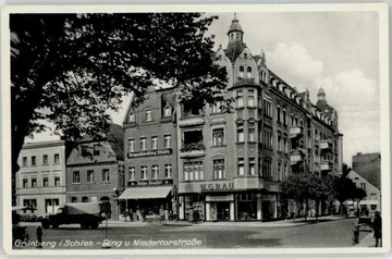 ZIELONA GÓRA Grunberg Niedertorstrasse rynek 1941