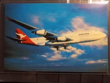 Pocztówka QANTAS Boeing 747-400