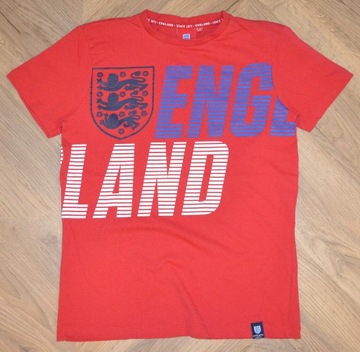 England koszulka czerwona z nadrukiem _ 13-14 lat