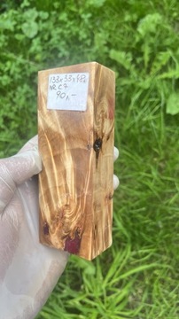 Drewno stabilizowane czeczota klon knifemaking