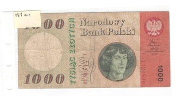 1000 złotych 29.10.1965