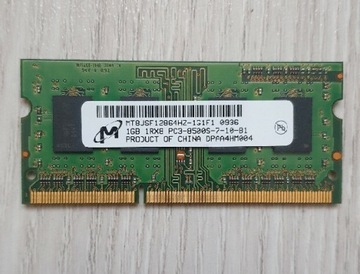 Pamięć RAM DDR3 1GB MT8JSF12864HZ1G1F1