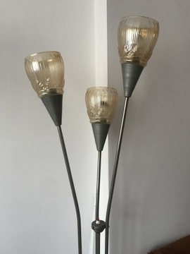 Stojąca lampa podłogowa PRL vintage polska 170 cm