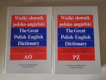 Wielki słownik polsko-angielski 2 tomy A-Ó P-Ż