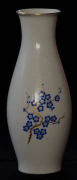 Flakon wazon na kwiaty ceramika wzór kwiatowy
