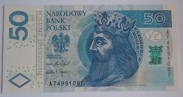 Banknot 50 zł  -AT -2017