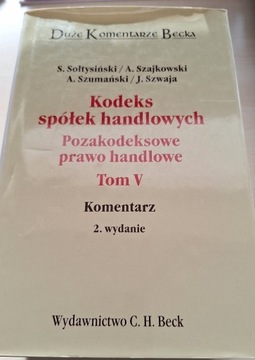 Kodeks spółek handlowych tom 5 komentarz