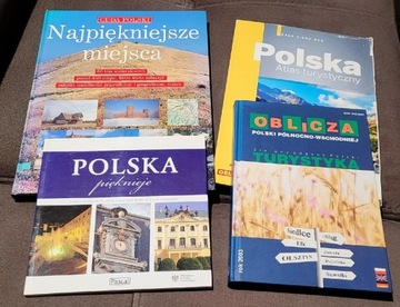 4 książki Polska, cuda, miejsca, turystyka
