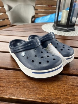 Buty crocs granatowe W7 rozm 37-38 nowe crocbandII