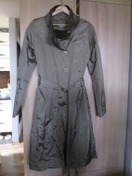 oliwkowy trencz trench Lady Collection r. 38 