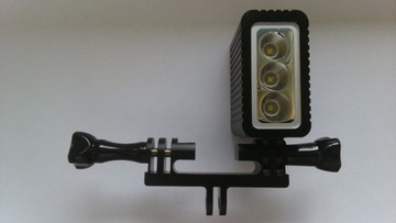 Lampa LED do kameryGoPro z montażem+kabel do ład.