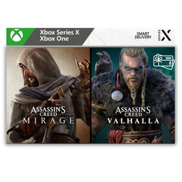 Assassin’s Creed Mirage + Valhalla 2 gry Xbox