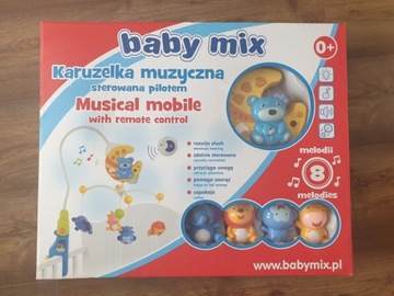 Baby Mix karuzela muzyczna sterowana pilotem