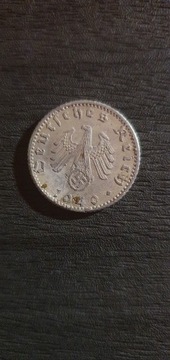 MONETA 50 pfenig 1940 rok A