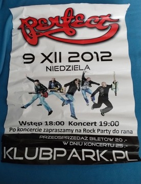 Plakat Perfect klub Park Warszawa 2012