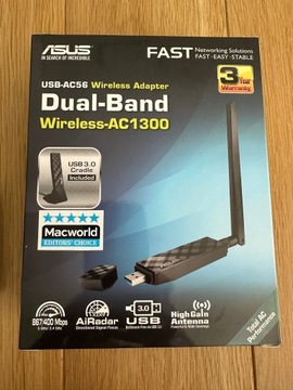 Karta WIFI USB-AC56 ASUS Dual Band - USB 3.0