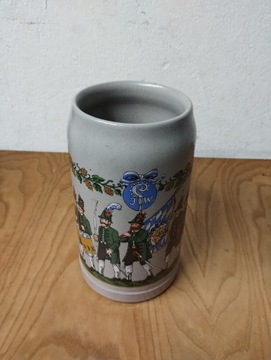 Piękny stary Kufel ceramiczny Franz Herb