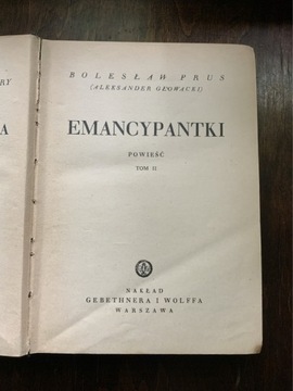 Bolesław Prus - Emancypantki tom II 1935 Pisma tom XV