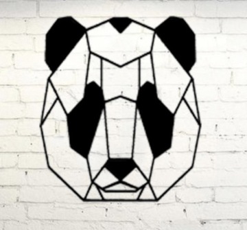 Ozdoba na ścianę Panda 3D