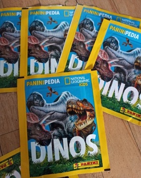 Panini National Geographic Kids Paninipedia Dinos naklejki 10 saszetek