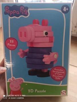 Puzzle piankowe 3d Świnka Peppa - George