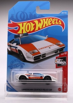 Lamborghini Countach Police Car TH Hot Wheels 1:64