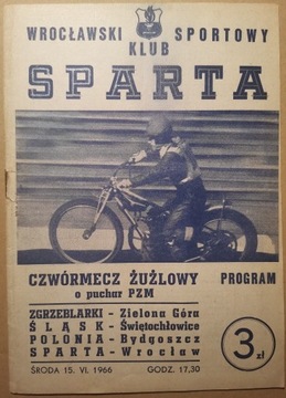 PUCHAR PZM ZGRZEBLARKI-ŚLĄSK-POLONIA -SPARTA  1966