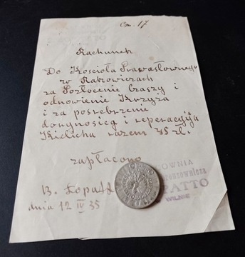 Rachunek WILNO Pracownia złotniczo-bronz.1935 (3)
