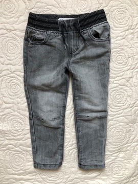 Denim Co 2-3lata 98cm jeansy szare chłopięce gumka