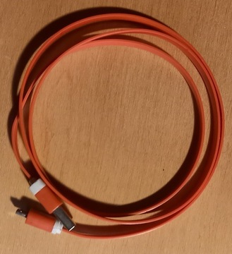 przewód kabel mini USB 90cm płaski czerwony