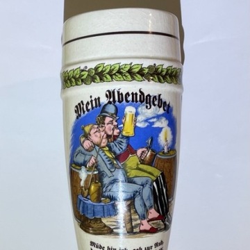 Kufel niemiecki Szklanka do piwa ceramiczna