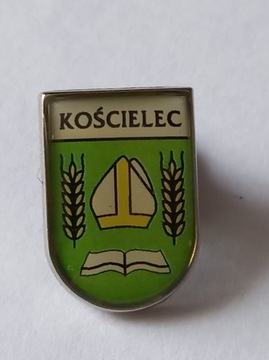 Herb gmina Kościelec przypinka pin odznaka wpinka