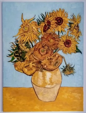 Obraz Vincenta van Gogha "Słoneczniki" kopia