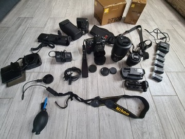 Nikon D7100 duży zestaw, 28k przebiegu. Super stan