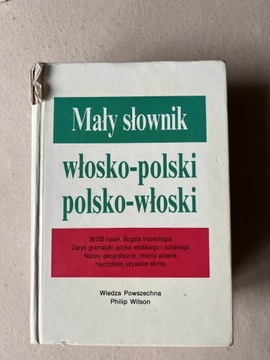 Mały słownik włosko - polski  polsko-włoski