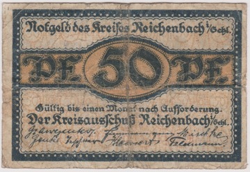 Reichenbach (Dzierżoniów), 50 Pf, b.d. (II 019703)