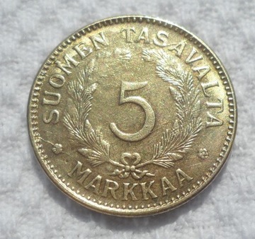 Suomi Finlandia 5 markkaa marek 1946 KM# 31a