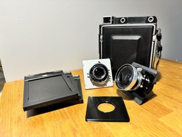 Graflex Crown Graphic 4x5 Optar i Super Angulon