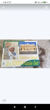 Puzzle kompletne 2 na 1000, Papież Watykan  