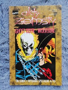 BDB AKTY ZEMSTY 4/95 Semic Wolverine Ghost Rider