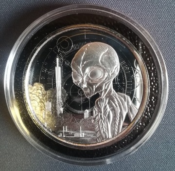 moneta Ghana Alien 1oz Srebra 2021+Interceptgratis