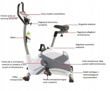 Rower treningowy Elektromagnetyczny Ergometer E13