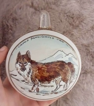Bombka ręcznie malowana wilk