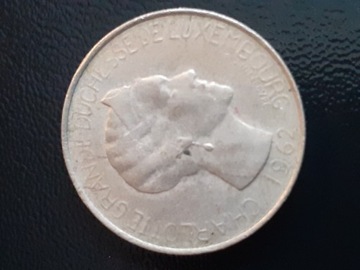 Moneta 5 franków Luksemburg 1962