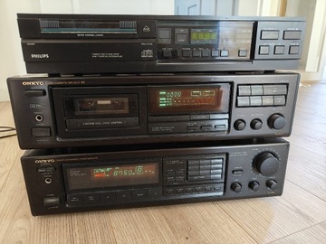Magnetofon Amplituner Odtwarzacz CD ONKYO PHILIPS