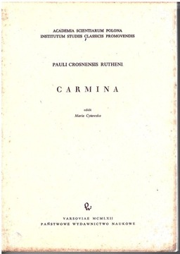 Pauli Crosnensis Rutheni : Carmina (wyd. 1962)