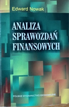 Edward Nowak Analiza Sprawozdań Finansowych