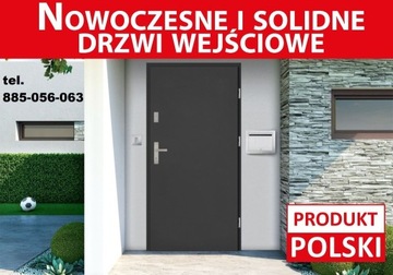 Drzwi stalowe zewnętrzne - wejściowe do mieszkania