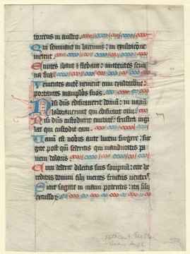 Psalter. Illuminated Medieval Manuscript