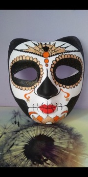 Maska na Halloween karnawałowa sugar skull